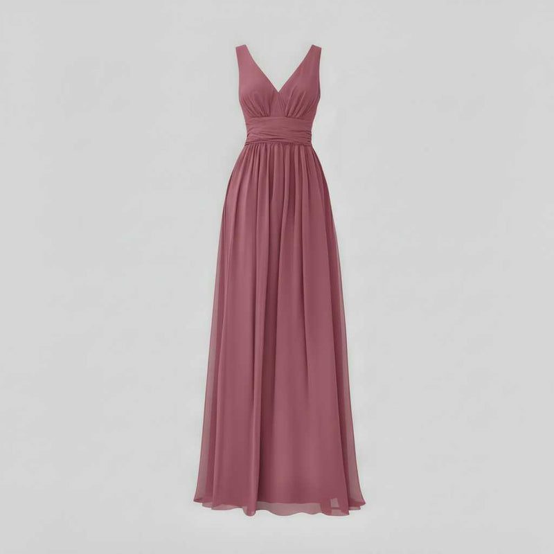 Elegant Maxi Dress | Women's Sleeveless V-Neck Summer Dress