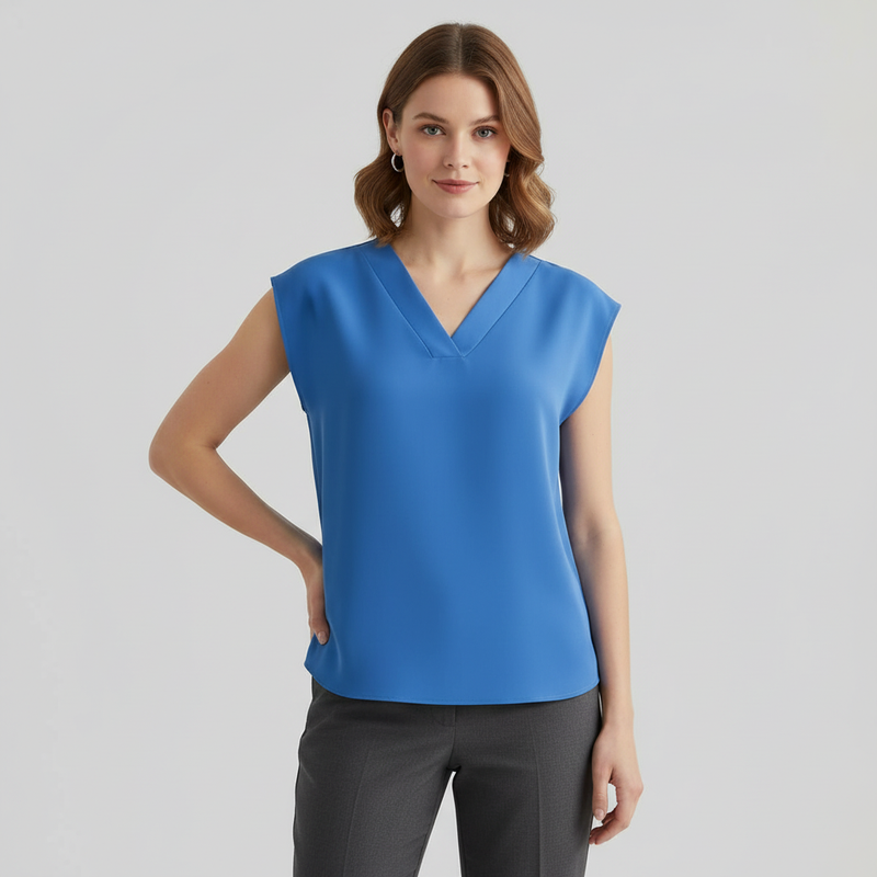 V-Neck Summer Blouse | Women's Blouse for Warm Days