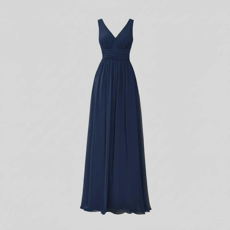 Elegant Maxi Dress | Women's Sleeveless V-Neck Summer Dress