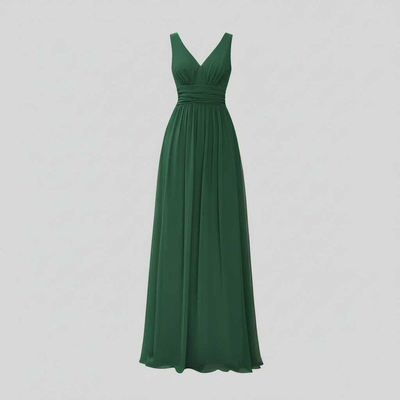 Elegant Maxi Dress | Women's Sleeveless V-Neck Summer Dress