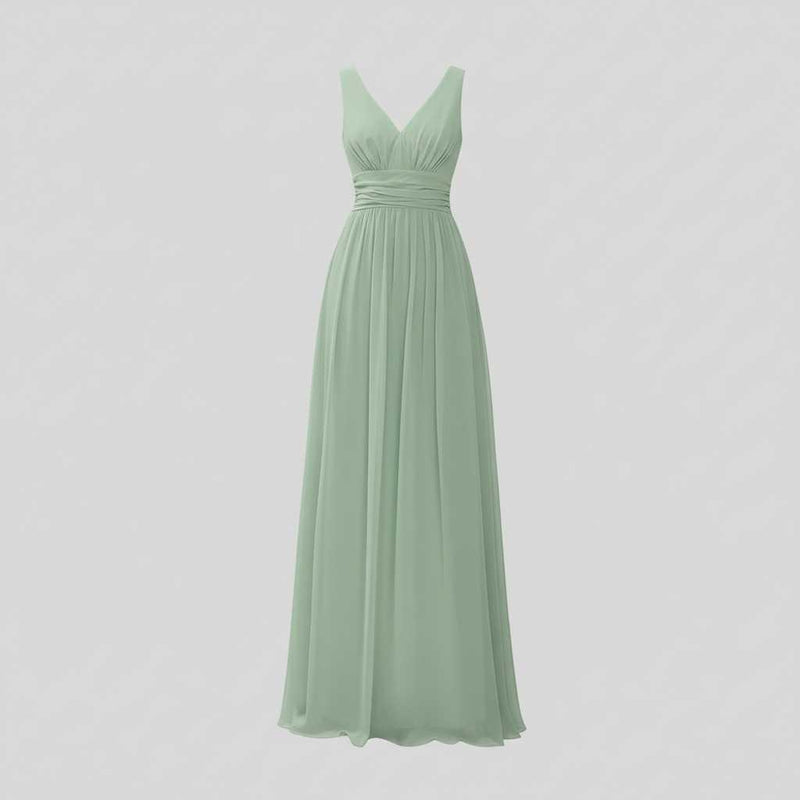 Elegant Maxi Dress | Women's Sleeveless V-Neck Summer Dress