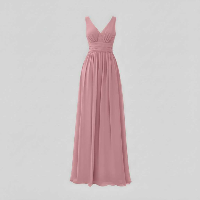 Elegant Maxi Dress | Women's Sleeveless V-Neck Summer Dress