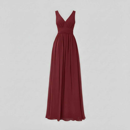 Elegant Maxi Dress | Women's Sleeveless V-Neck Summer Dress