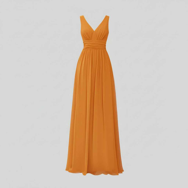 Elegant Maxi Dress | Women's Sleeveless V-Neck Summer Dress