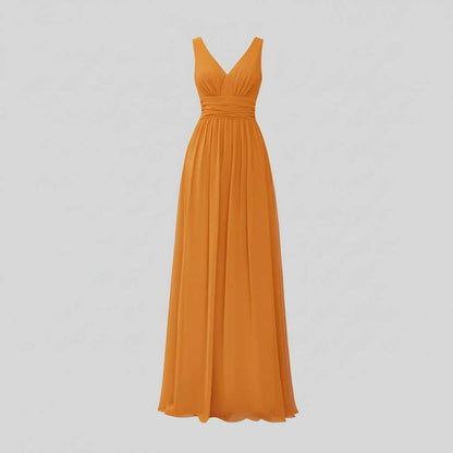 Elegant Maxi Dress | Women's Sleeveless V-Neck Summer Dress