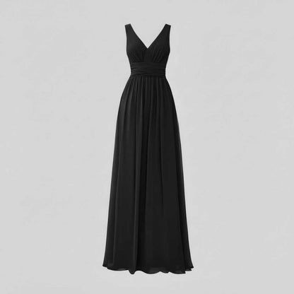 Elegant Maxi Dress | Women's Sleeveless V-Neck Summer Dress