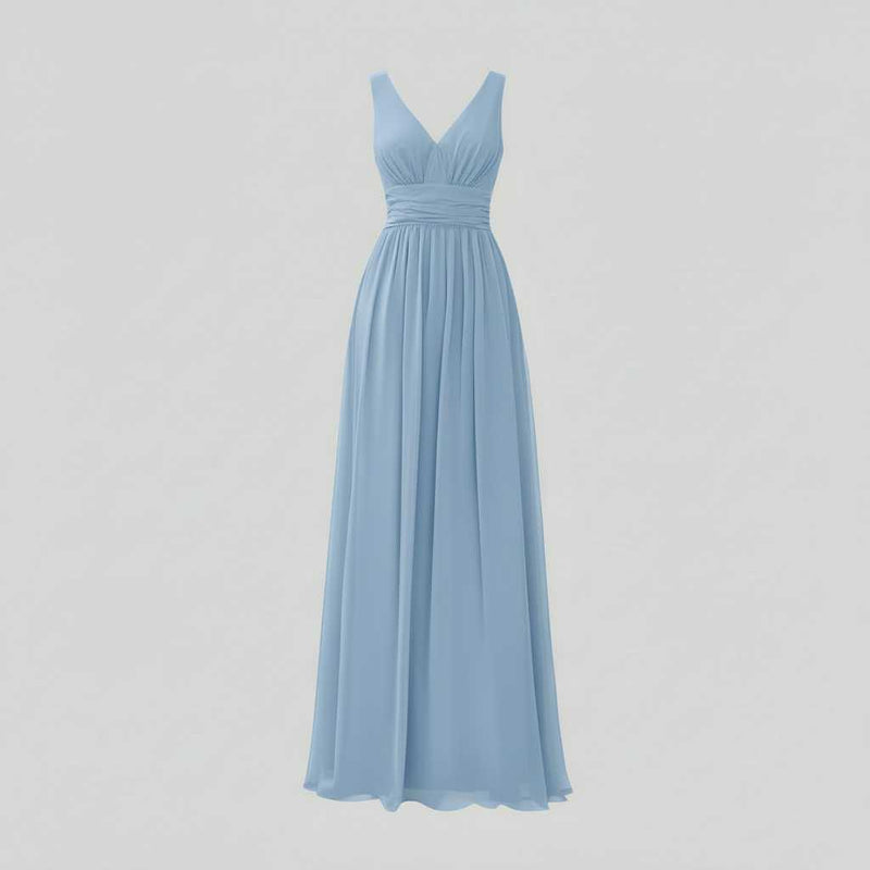 Elegant Maxi Dress | Women's Sleeveless V-Neck Summer Dress
