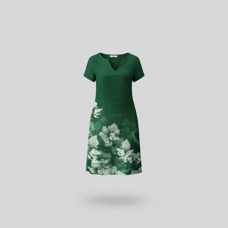 Floral Mini Dress | Women's Summer Dress with Short Sleeves