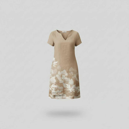 Floral Mini Dress | Women's Summer Dress with Short Sleeves