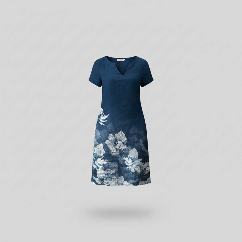 Floral Mini Dress | Women's Summer Dress with Short Sleeves