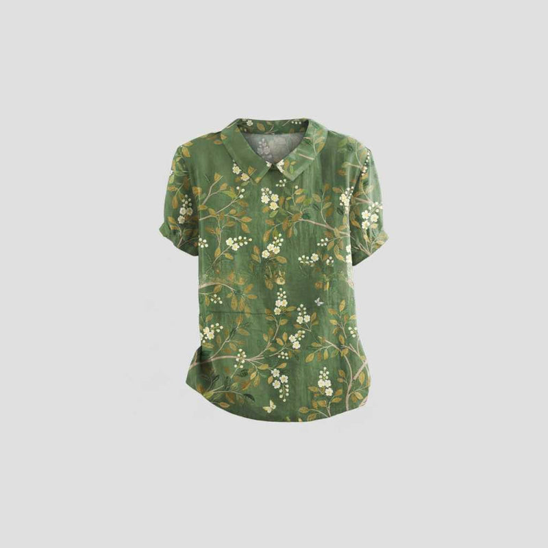 Vintage Floral Blouse | Women's Blouse Casual Top