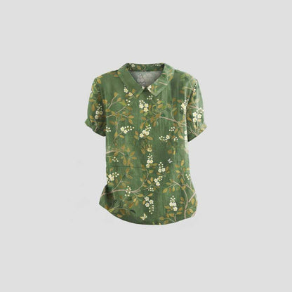Vintage Floral Blouse | Women's Blouse Casual Top