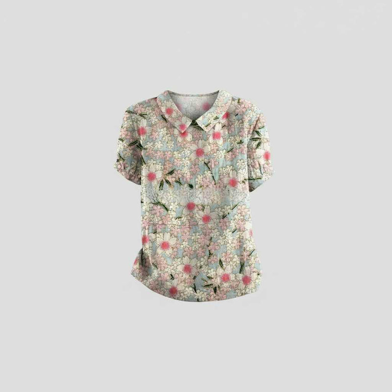 Vintage Floral Blouse | Women's Blouse Casual Top