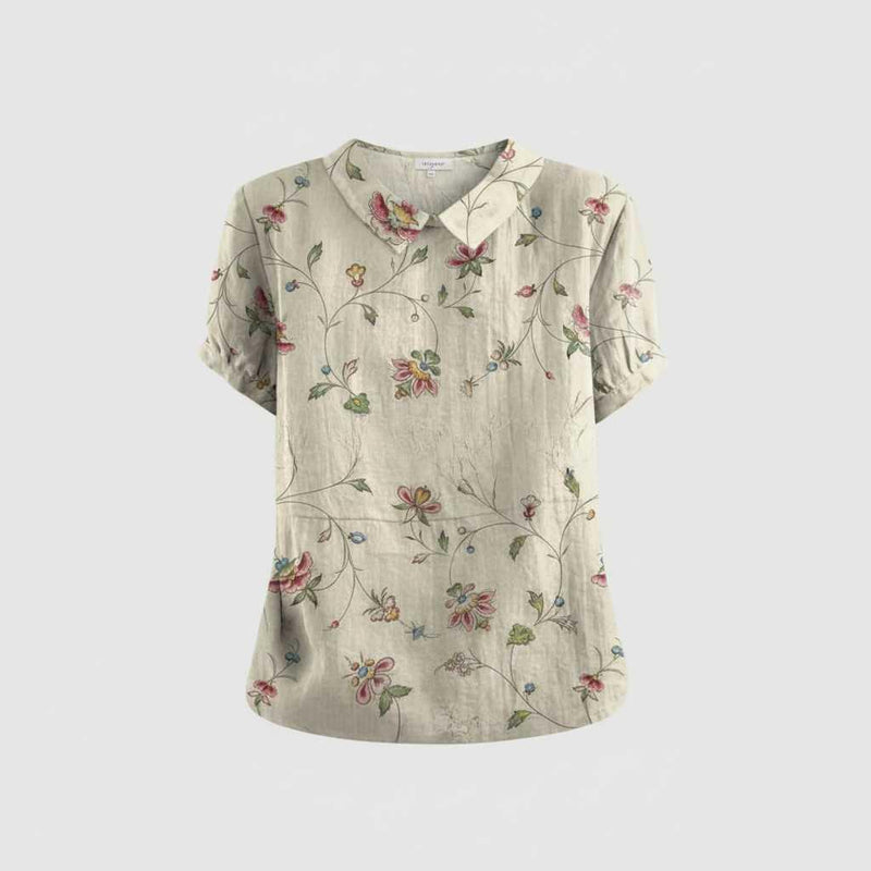 Vintage Floral Blouse | Women's Blouse Casual Top