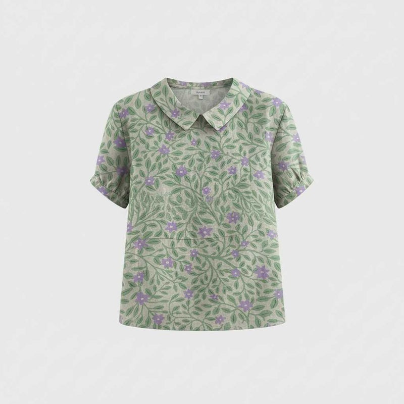 Vintage Floral Blouse | Women's Blouse Casual Top