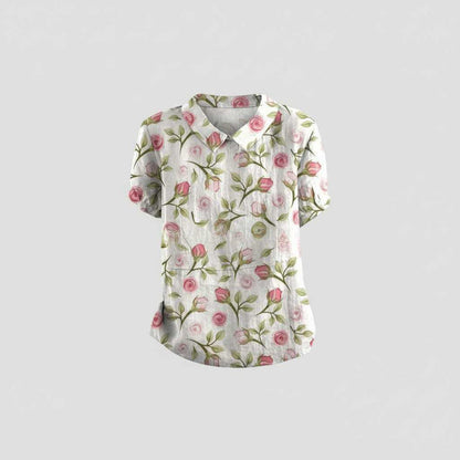 Vintage Floral Blouse | Women's Blouse Casual Top