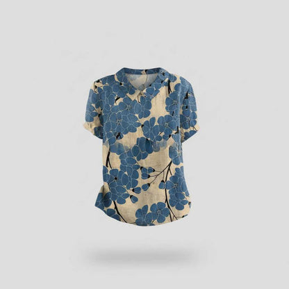 Vintage Floral Blouse | Women's Blouse Casual Top