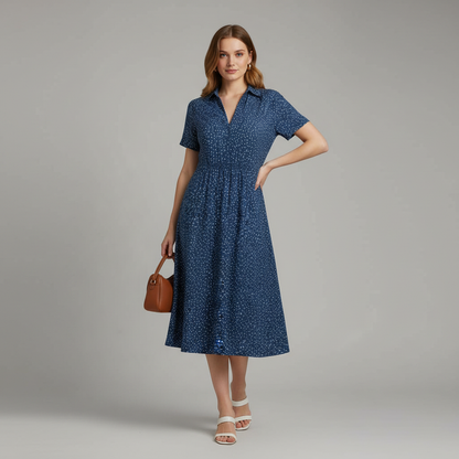 Women's Midi Shirt Dress | Casual Summer Dress