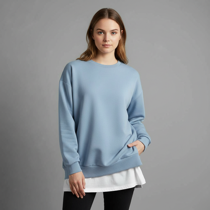 Women's Oversized Crew Neck Sweatshirt | Long Sleeve Top