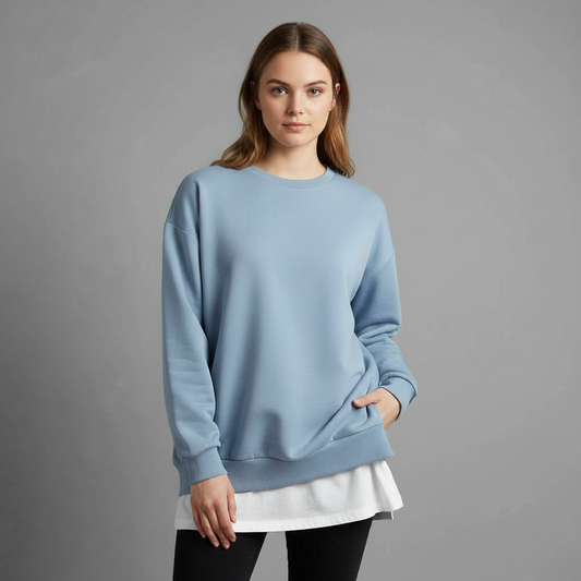 Women's Oversized Crew Neck Sweatshirt | Long Sleeve Top