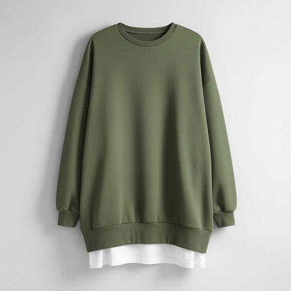 Women's Oversized Crew Neck Sweatshirt | Long Sleeve Top