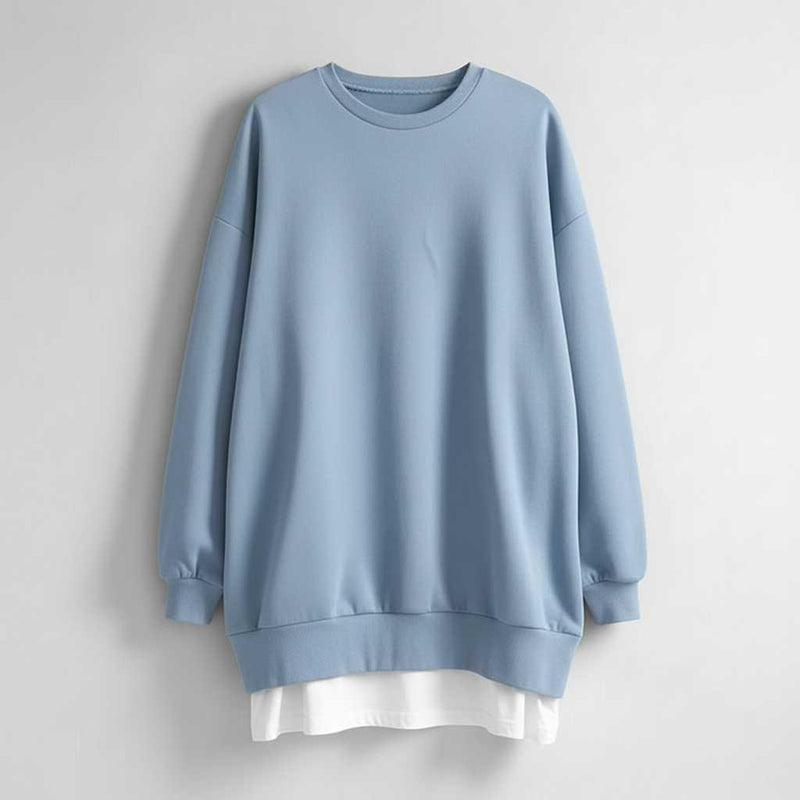 Women's Oversized Crew Neck Sweatshirt | Long Sleeve Top