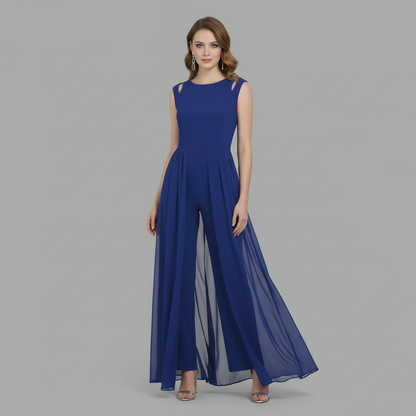 Women's Sleeveless Wide Leg Jumpsuit | Casual Summer Romper