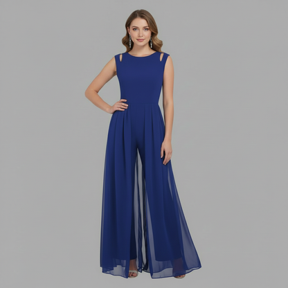 Women's Sleeveless Wide Leg Jumpsuit | Casual Summer Romper