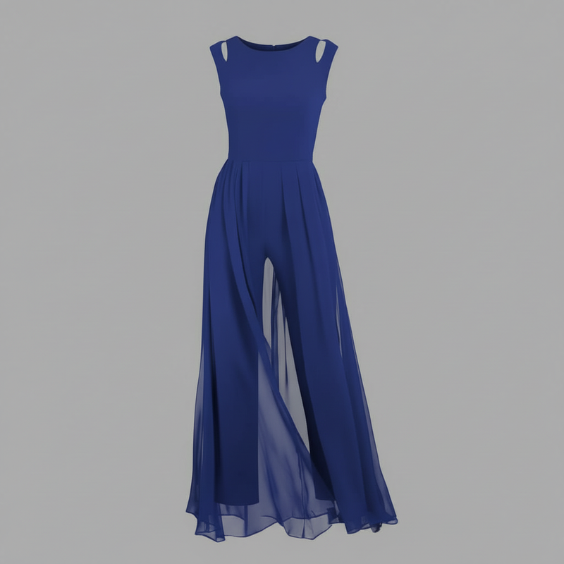 Women's Sleeveless Wide Leg Jumpsuit | Casual Summer Romper