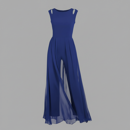 Women's Sleeveless Wide Leg Jumpsuit | Casual Summer Romper