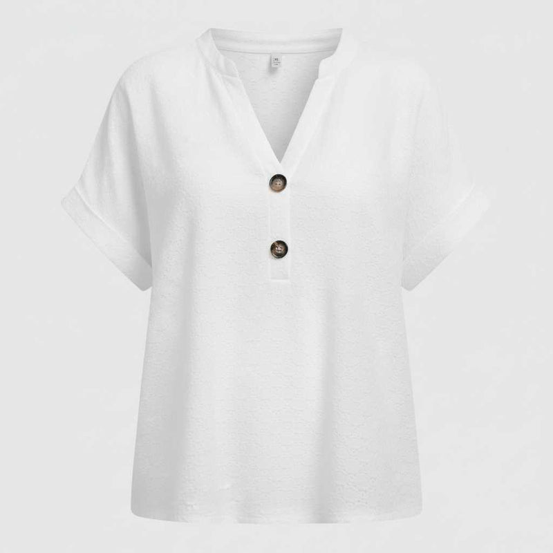 Women's V-Neck Short Sleeve Top | Casual Summer Top